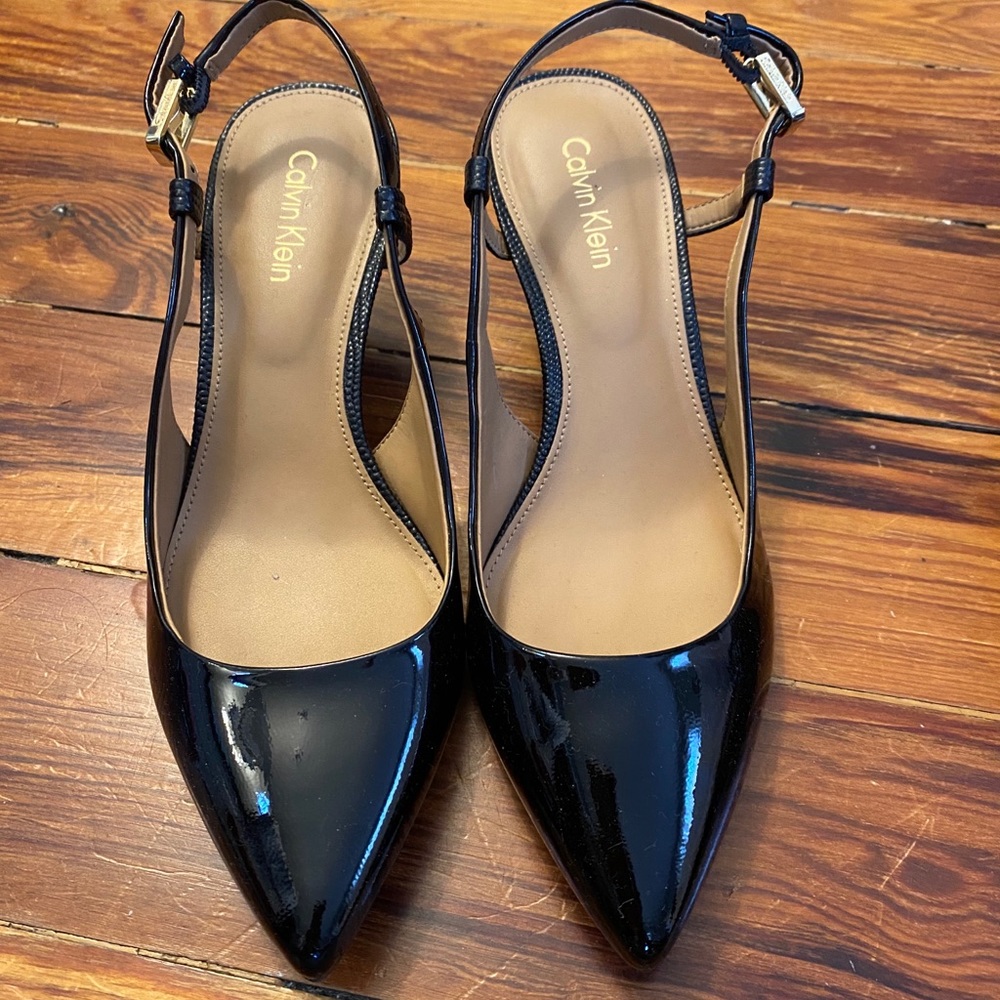 Patsi patent leather sling back heels - Picture 5 of 6